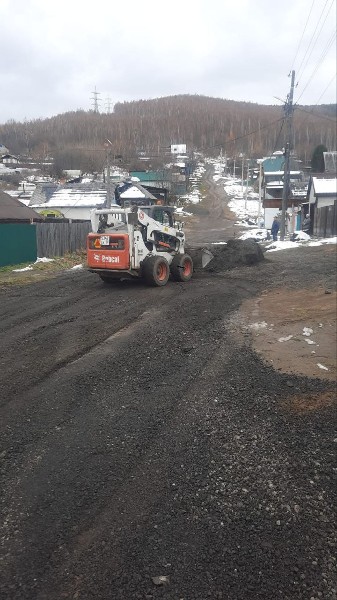 Отсыпка,планировка дорожного полотна,разместили "правила пользования качели-гнездо",уборка снега и наледи (экотропа).