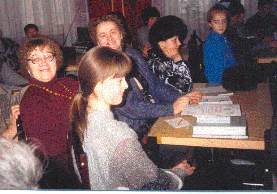 Областная олимпиада по черчению, г. Иркутск, 1996г.. Первое место заняла Марина Демина